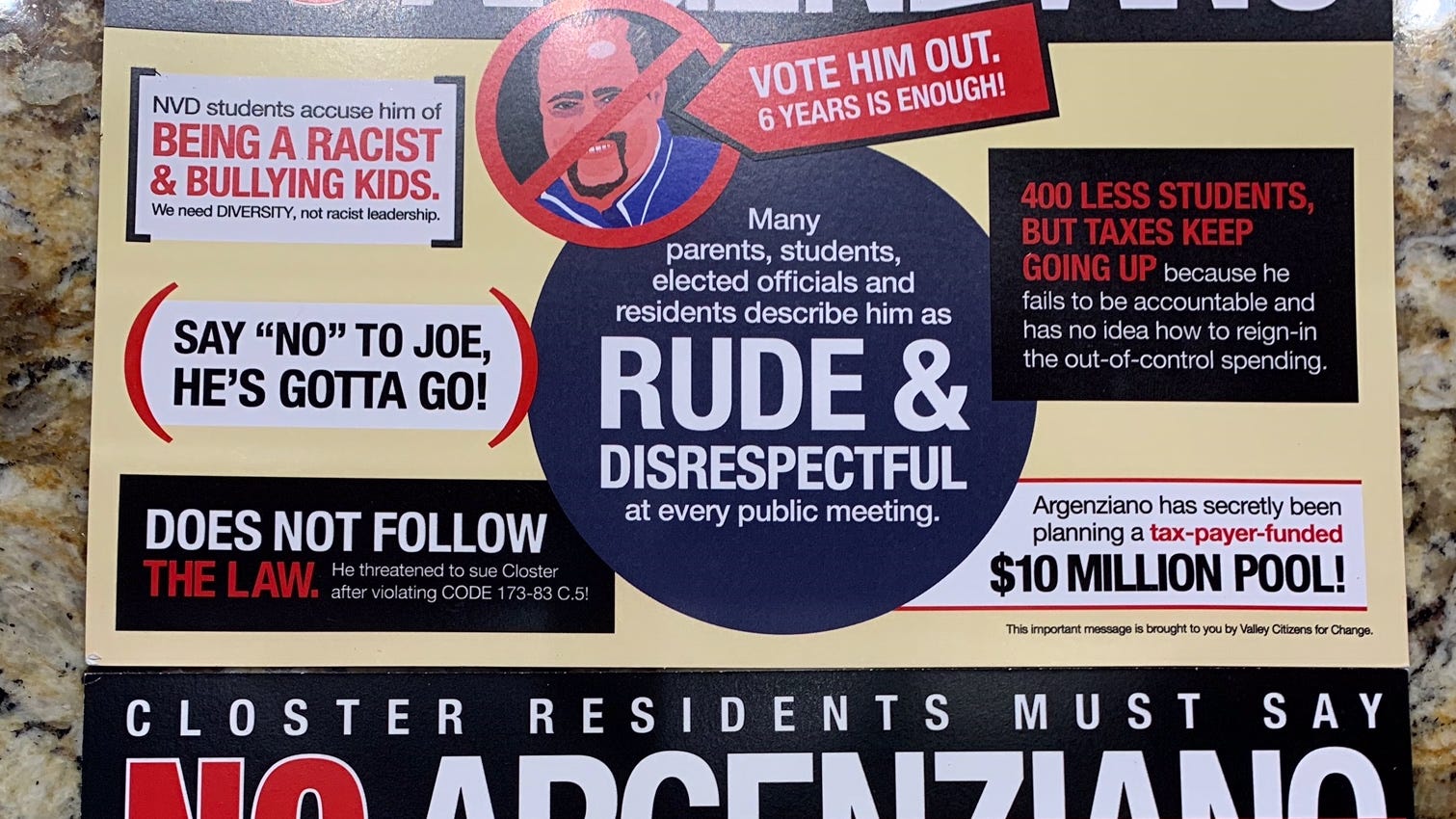 Election flyer accuses NJ school board candidate of being a racist, bullying kids